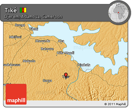 Political 3D Map of Tiké