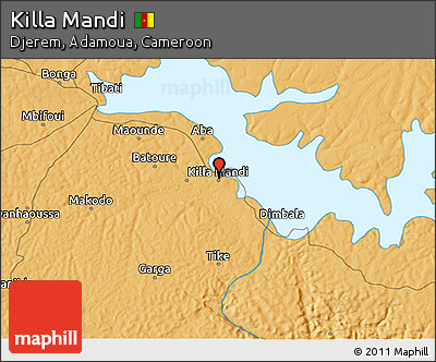Political 3D Map of Killa Mandi
