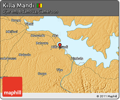 Political 3D Map of Killa Mandi