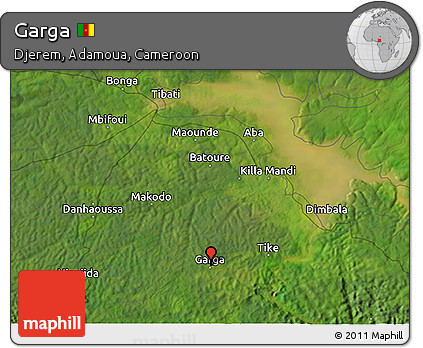 Satellite 3D Map of Garga