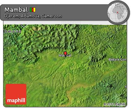 Satellite 3D Map of Mambal