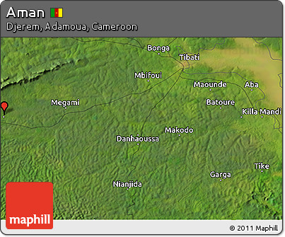 Satellite 3D Map of Aman