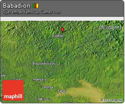 Satellite 3D Map of Babadion