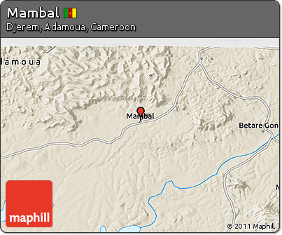 Shaded Relief 3D Map of Mambal