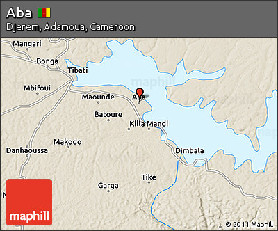 Shaded Relief 3D Map of Aba