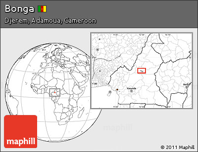 Blank Location Map of Bonga