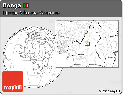 Blank Location Map of Bonga