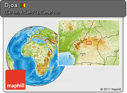 Physical Location Map of Djoa