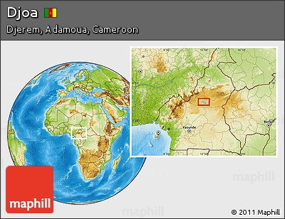 Physical Location Map of Djoa