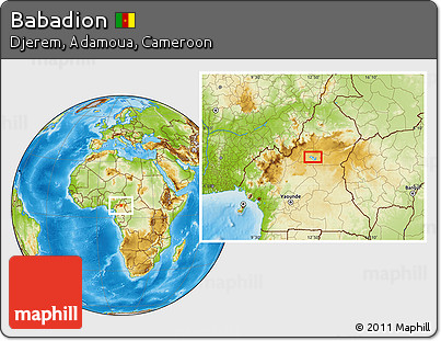 Physical Location Map of Babadion