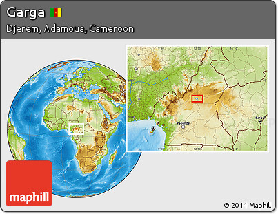 Physical Location Map of Garga