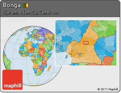 Political Location Map of Bonga