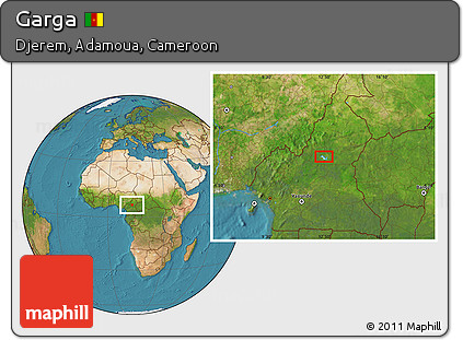 Satellite Location Map of Garga