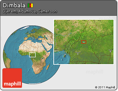 Satellite Location Map of Dimbala