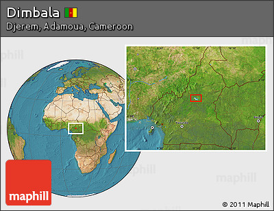 Satellite Location Map of Dimbala