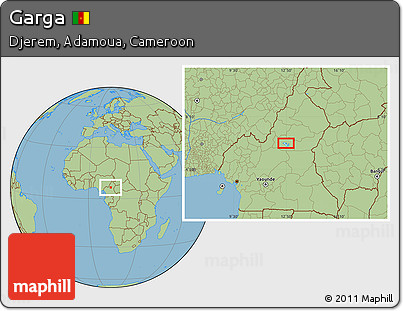 Savanna Style Location Map of Garga