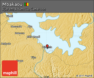 Physical Map of Mbakaou