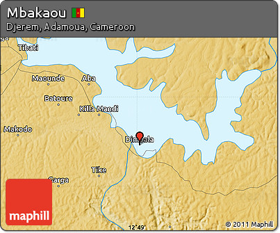 Physical Map of Mbakaou