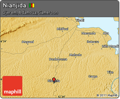 Physical Map of Nianjida