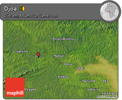 Satellite Map of Djoa