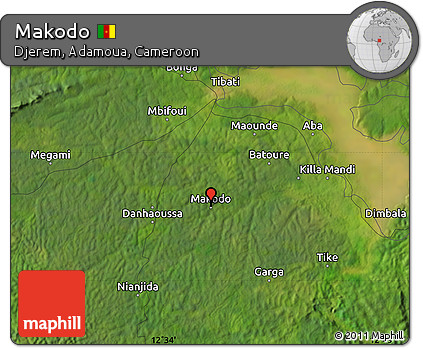 Satellite Map of Makodo
