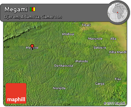 Satellite Map of Megami