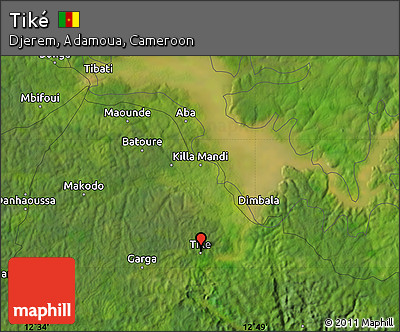 Satellite Map of Tiké