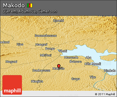 Physical Panoramic Map of Makodo