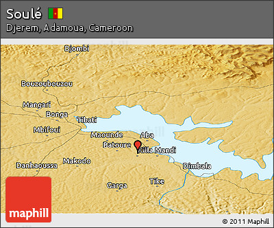 Physical Panoramic Map of Soulé