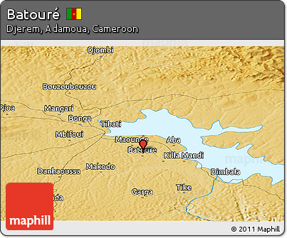 Physical Panoramic Map of Batouré
