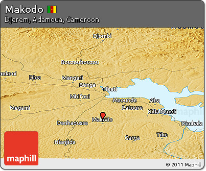 Physical Panoramic Map of Makodo