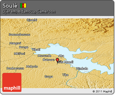 Physical Panoramic Map of Soulé