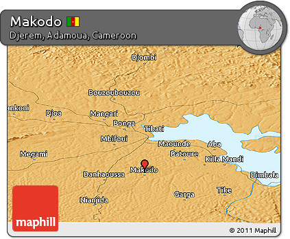 Political Panoramic Map of Makodo