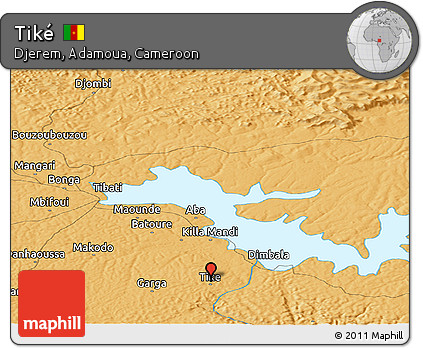 Political Panoramic Map of Tiké