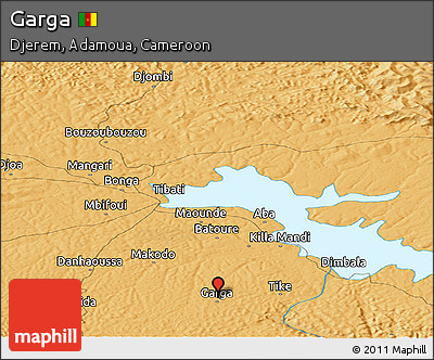 Political Panoramic Map of Garga