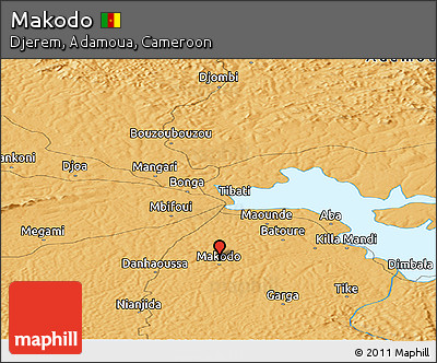 Political Panoramic Map of Makodo
