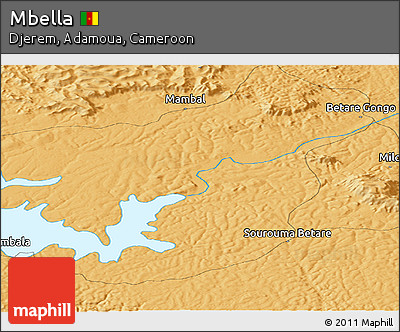 Political Panoramic Map of Mbella