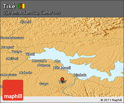 Political Panoramic Map of Tiké