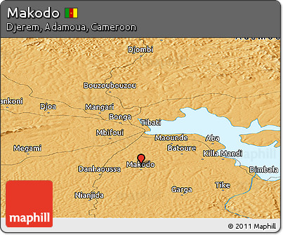 Political Panoramic Map of Makodo