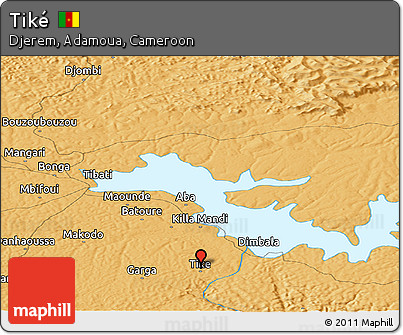 Political Panoramic Map of Tiké