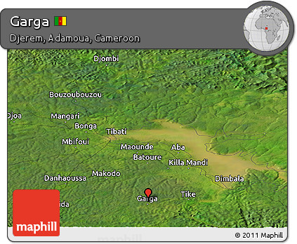 Satellite Panoramic Map of Garga