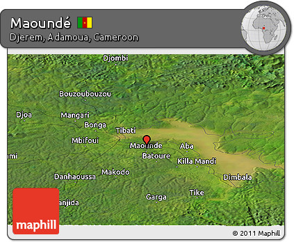 Satellite Panoramic Map of Maoundé