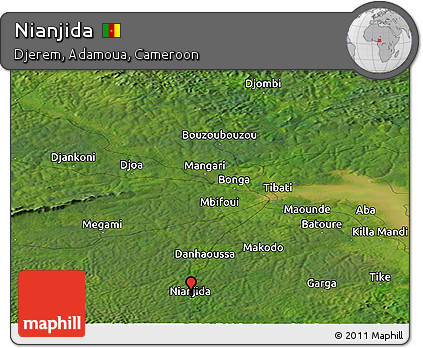 Satellite Panoramic Map of Nianjida