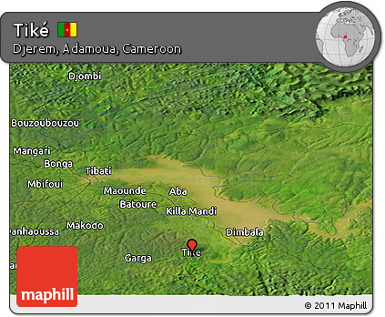 Satellite Panoramic Map of Tiké