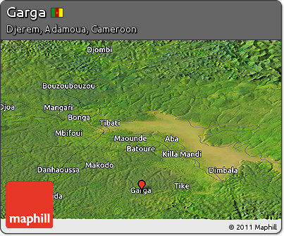 Satellite Panoramic Map of Garga