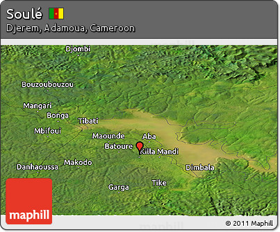 Satellite Panoramic Map of Soulé