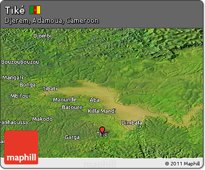 Satellite Panoramic Map of Tiké