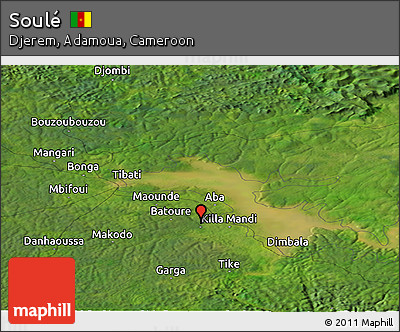 Satellite Panoramic Map of Soulé
