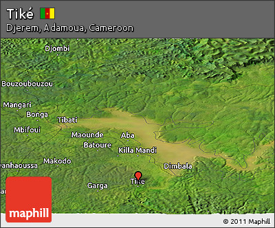 Satellite Panoramic Map of Tiké