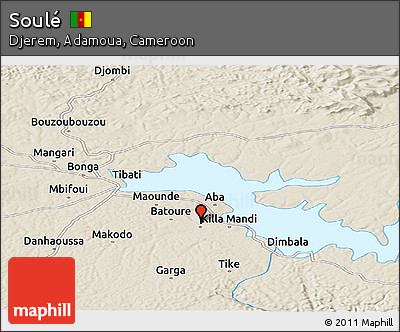 Shaded Relief Panoramic Map of Soulé
